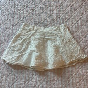 Princess Polly White Embroidered Skirt